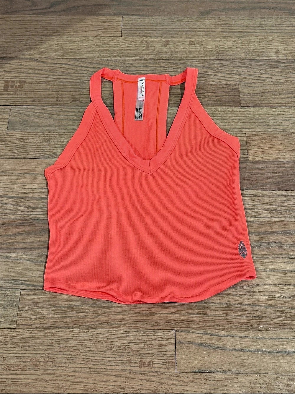 LIKE NEW FP Movement All Clear V-Neck Cami Top, Neon Orange, XL